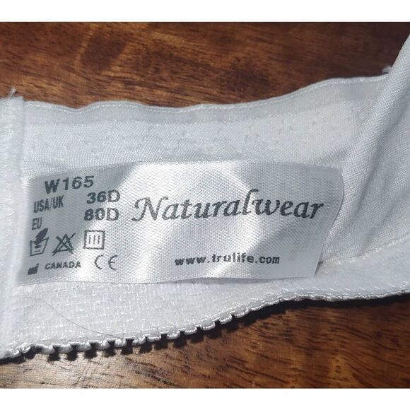 Trulife 165 Naturalwear  Maria All Over Lace Style Softcup NEW  with tags. WHITE - Picture 5 of 6